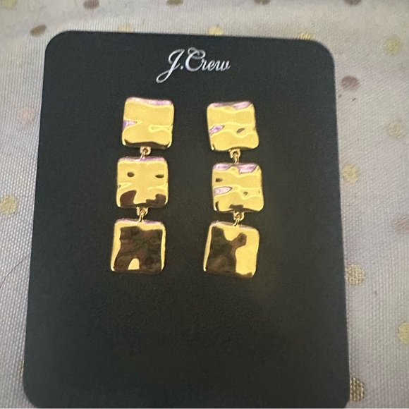 JCrew triple square drip earrings - Picture 2 of 3